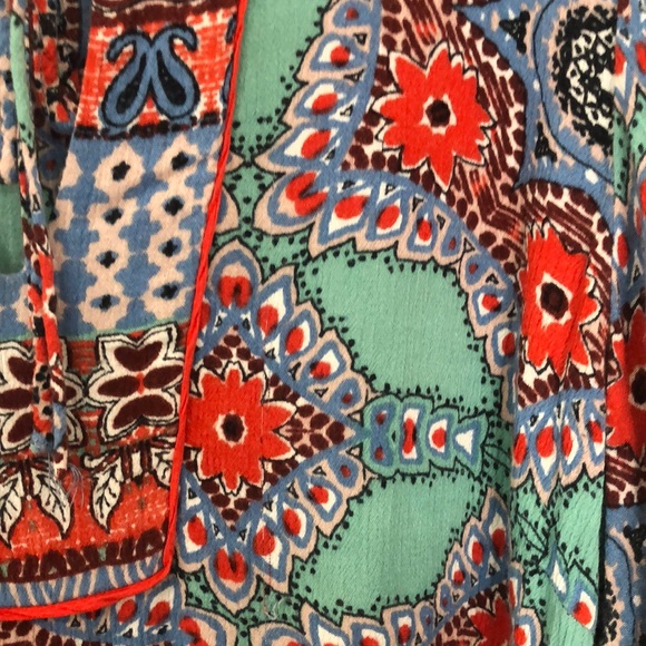 Democracy| Dress| Women’s| Size 1X|. Multicolor, green, orange, blue Bohemian - Picture 16 of 16